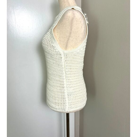 NWT J Crew Cream Crochet Sweater Shell - Picture 3 of 7